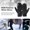 Winter Gloves Touch Screen Anti Slip Warm Gloves Windproof Thermal Sports Cycling Glove