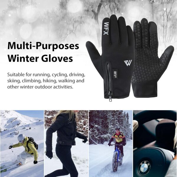 Winter Gloves Touch Screen Anti Slip Warm Gloves Windproof Thermal Sports Cycling Glove