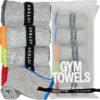 Acteon Microfiber Quick Dry Gym Towel, Silver ION Odor-Free Absorbent Fiber, Fast Drying, Men & Women Workout Gear for Body Sweat, Working Out, Towels