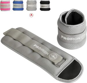 PROIRON Ankle Weights Wrist Leg Weights for Women Men 2/4/6/8LBS Reflective Ankle Weight Set for Fitness Exercise Jogging Aerobics