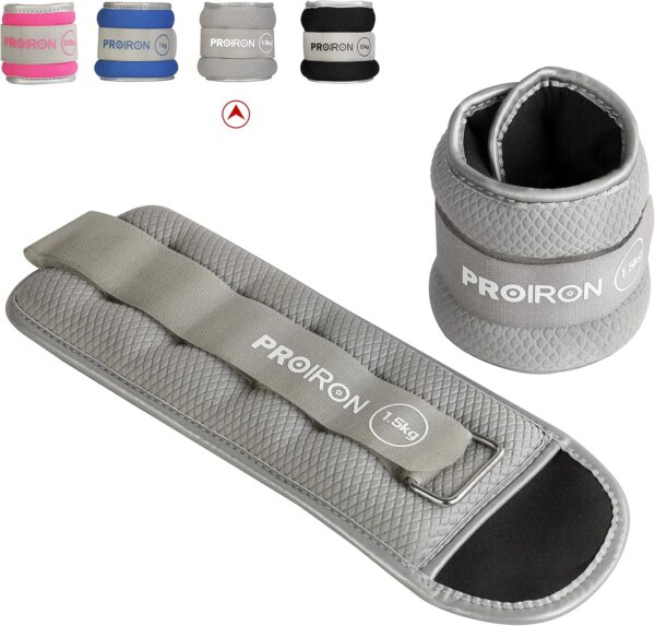 PROIRON Ankle Weights Wrist Leg Weights for Women Men 2/4/6/8LBS Reflective Ankle Weight Set for Fitness Exercise Jogging Aerobics