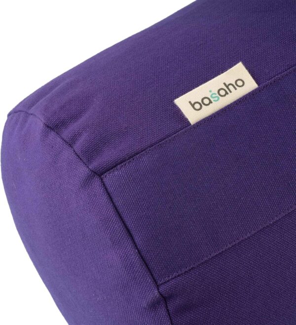 Yoga Bolster Cushion | Certified Organic Cotton Round Yoga Cushion for Support | Buckwheat Hulls Yin Yoga Bolster Pillows with Removable Washable Cover