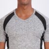 Real Essentials 5 Pack: Men’s V-Neck Dry-Fit Moisture Wicking Active Athletic Tech Performance T-Shirt
