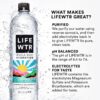 LIFEWTR Premium Purified Water, pH Balanced with Electrolytes, 100% recycled plastic bottles, 23.7 Fl Oz Flip Cap Bottles, 700 mL (Pack of 12)