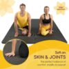 Large Yoga Mat 7'x5'x8mm Extra Thick, Durable, Eco-Friendly, Non-Slip & Odorless Barefoot Exercise and Premium Fitness Home Gym Flooring Mat by ActiveGear