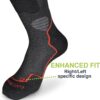 Rollerblade High Performance Women's Socks, Inline Skating, Multi Sport, Dark Grey and Pink