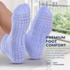 Pembrook Grip Socks - 6 Pairs Barre Socks with Grips for Women & Men | Non Slip Yoga Socks