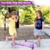 Skip Ball Skip It for Kids - Foldable Colorful Flash Wheel Skip Ball, Indoor Outdoor Game Fitness Toys for Kids, Cool Kids Toys Christmas Birthday Gifts for Girls Boys Age 6 7 8 9 10+ Year Old