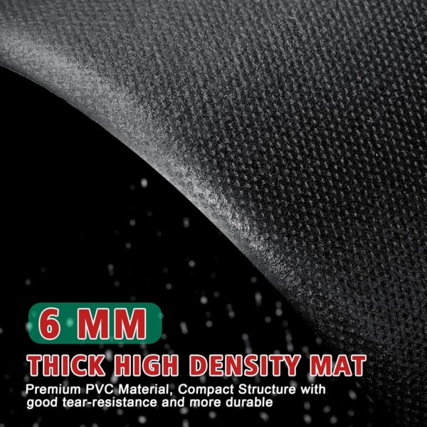 Peloton Bike Mat | 6mm Thickness, 36" x 72" Exercise Bike Mat/Treadmill Mat for Hardwood Floors or Carpet, Non-Slip Sweat-Proof Exercise Equipment Mat for Bike Trainer/Stationary Spin Bike
