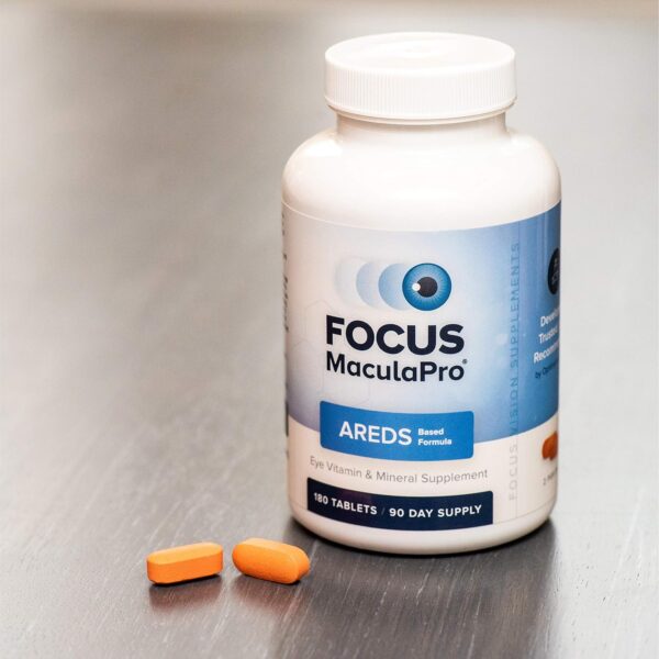 Focus MaculaPro - AREDS-Based Eye Vitamin-Mineral Supplement (180 ct. 90 Day Supply) AREDS-Based Vitamins for Non-Smokers - AREDS-Based Supplements
