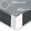 JKMAX 22 inches Floor Pillow for Adults - Large Meditation Cushion with Thick Foam & Soft Tufted Cover - Premium Outdoor Square Floor Cushion Seat - Yoga Pillows for Sitting On Floor - Dark Gray