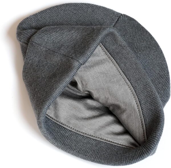 EMF Defense Beanie - Protective Silver Fabric Hat for Brain Health, and EMF Radiation Shield. Stylish Faraday Technology