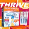 Super C Singles to Go Powder Packets, Water Drink Mix, Variety Pack, Orange, Raspberry & Pink Lemonade, On-The-Go, 30 Count