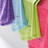 4 Pack: Youth Girls Athletic Shirts, Short Sleeve Dry Fit Apparel Tech Tshirts, Sports Activewear for Kids Teens