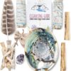 Blue River Sage Smudging & Energy Cleansing Kit with Amethyst, White Sage, Palo Santo, Abalone Shell, Stand & Guide (Regular)