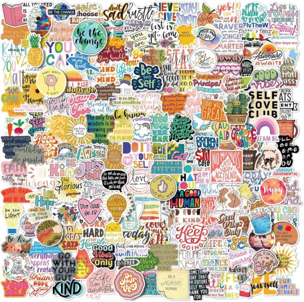 LIFEBE 300Pcs Mental Health Stickers Mental Health Awareness Stickers for Laptop, Water Bottles, Luggage, Computer, Aesthetic Decal for Teens and Adults