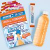 Super C Singles to Go Powder Packets, Water Drink Mix, Variety Pack, Orange, Raspberry & Pink Lemonade, On-The-Go, 30 Count