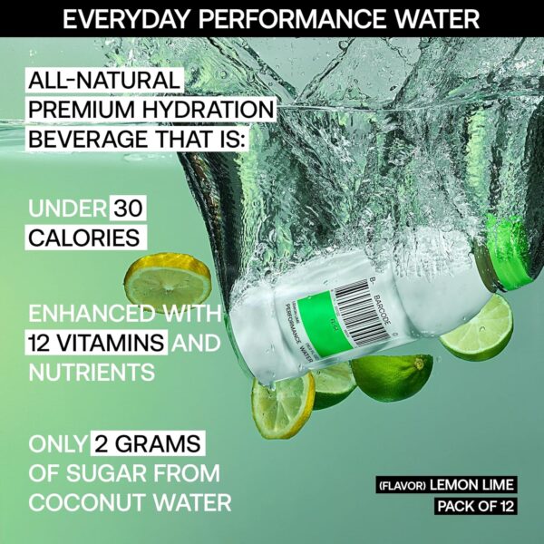 Barcode Premium Sports Hydration Drink - No Added Sugars, Lemon Lime, 12 Pack - No Added Sugar - Plant-Based Beverage - Adaptogen Drink for Immunity & Performance - Ashwagandha & Magnesium