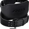 RDX Weight Lifting Belt Gym Fitness, Cowhide Leather, 4” 6” Padded Lumbar Back Support, 10 Adjustable Holes, Weightlifting Powerlifting Bodybuilding Deadlift Squat Workout Strength Training, Men Women