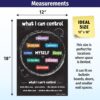ZOCO Things I Can Control Posters (2 Pack) — Mental Health Awareness Item — School Counselor Office Must Haves — Growth Mindset, Positive Posters for Teens — LAMINATED, 12x18 inches