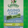 Greenies Aging Care TEENIE Natural Dental Care Dog Treats, 27 oz. Pack (96 Treats)