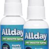 Allday Dry Mouth Spray - Maximum Strength Xylitol, Fast Acting, Non-Acidic (Pack of 2)