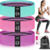 WALITO Resistance Bands for Legs and Butt, Fabric Exercise Loop Bands Yoga, Pilates, Rehab, Fitness and Home Workout, Strength Bands for Booty
