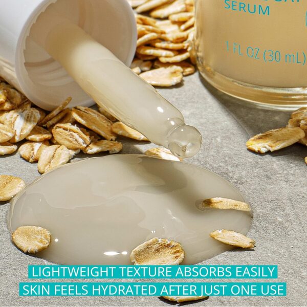 Aveeno Calm + Restore Triple Oat Hydrating Face Serum for Sensitive Skin, Gentle, Lightweight Facial Serum Instantly Smooths Skin, Fast-Absorbing, Hypoallergenic & Fragrance-Free, 1 fl. oz