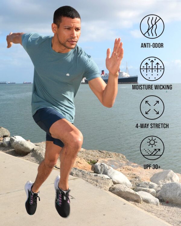 INTO THE AM Premium Workout Shirts for Men - Ultra-Lightweight Athletic Gym Tees S - 4XL