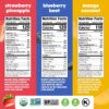 Noka Superfood Fruit Smoothie Pouches Variety Pack, Healthy Snacks with Flax Seed, Plant Protein and Prebiotic Fiber, Vegan and Gluten Free Snacks, Organic Squeeze Pouch, 4.22 oz, 6 Count