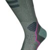 Rollerblade High Performance Women's Socks, Inline Skating, Multi Sport, Dark Grey and Pink