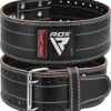 RDX Weight Lifting Belt for Men Women, IPL USPA Approved, 6mm Thick 100% Leather, 4” Powerlifting Back Support, Squat Deadlift Bodybuilding Exercise Fitness Gym Workout Strength Training up to 700 LBS