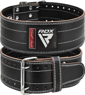 RDX Weight Lifting Belt for Men Women, IPL USPA Approved, 6mm Thick 100% Leather, 4” Powerlifting Back Support, Squat Deadlift Bodybuilding Exercise Fitness Gym Workout Strength Training up to 700 LBS