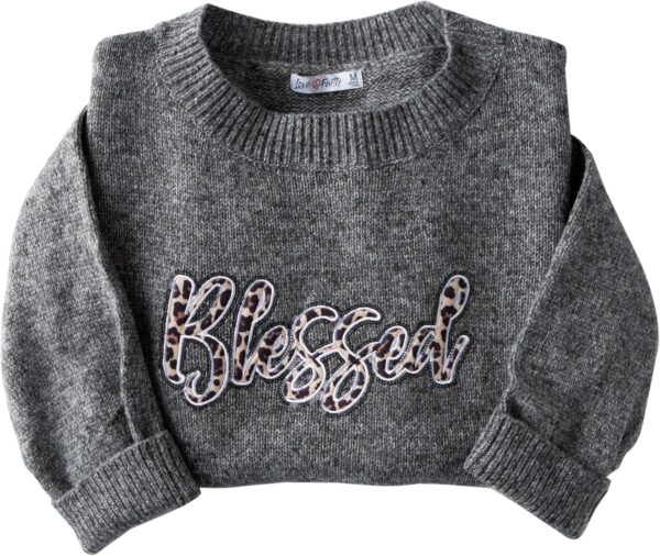 Love in Faith | Blessed Leopard | Christian T-Shirts & Crewneck Sweatshirts for Women | Faith-Based Apparel | Christian Gifts