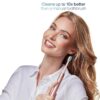 Aquasonic Icon ADA-Accepted Rechargeable Toothbrush | Magnetic Holder & Slim Travel Case | 2 Brushing Modes & Smart Timers | Gentle Micro-Vibrations (Blush)
