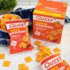 Quest Nutrition Cheese Crackers, Cheddar Blast, 10g Protein, 5g Net Carbs, 1g Sugar, Made with Real Cheese, 12 Packs (1.06 oz bags)