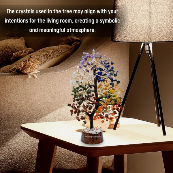 Chakra Tree Crystals and Healing Stones Birthday Gifts for Women - Crystal Tree of Life Home Decor Stocking Stuffers, Valentines Day Gifts, Meditation Gift for Mom Dad, Unique Birthday Gifts for Men
