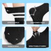 Pilates Socks with Grips for Yoga, Barefoot, Ballet, Barre, Hospital Non Slip Anti Skid Socks for Women and Men
