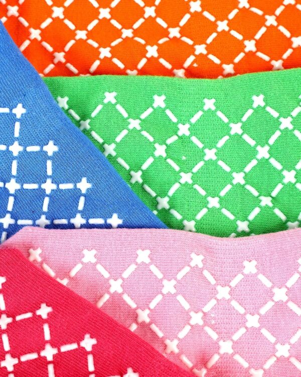 Vicenpal 45 Pairs Non Slip Yoga Socks Women Men with Grippers Foot Pattern Skid Proof Socks for Hospital Barre Pilates,15 Colors