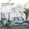 ShareVgo Smart Home Rowing Machine Bluetooth Compact Foldable Magnetic Rower with Fitness APP, Max Weight 285lbs Ergometer - SRM2000