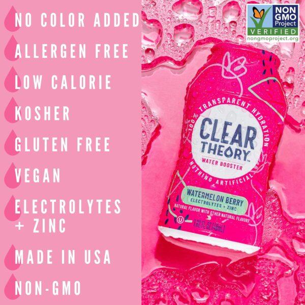 Water Flavoring Drops with Electrolytes, Water Enhancer Liquid Flavored Water Drink Mix, Hydration for Kids, Vegan, Gluten Free, Low Calorie (Blue Raspberry & Watermelon Berry)