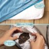 Florensi Meditation Cushion - Comfortable Floor Pillow - Traditional Tibetan Meditation Pillow with Beautiful Velvet Cover - Large Floor Cushion Seating for Adults - Premium Yoga Buckwheat Bolster