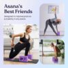 Deep-Zen® Yoga Blocks Wrist Support; Yoga Blocks 2 Pack w/Knee Pads; Yoga Blocks 2 Pack with Strap to Put Less Weight on Wrists; Durable, Versatile Yoga Brick Exercise Block Set, Blocks Yoga