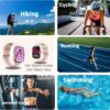 Geloss Smart Watches for Women, Heart Rate/Sleep/SpO2/Monitor, Fitness Watch IP68 Waterproof Bluetooth Call for Android & iPhone 120+Sports Trackers Alexa Built Amoled 1.85