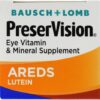 PreserVision AREDS Eye Vitamin & Mineral Supplement, by Bausch + Lomb, 120 Count Bottle (Soft Gels)