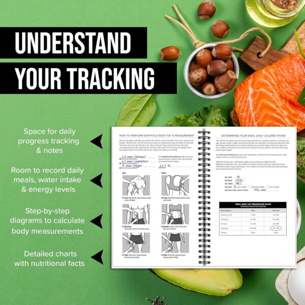 NewMe Fitness Journal for Women & Men, Food & Workout Journal, Planner Log Book to Track Weight Loss, Muscle Gain, Home Gym Exercise, Bodybuilding Progress, Daily Nutrition & Personal Health Tracker