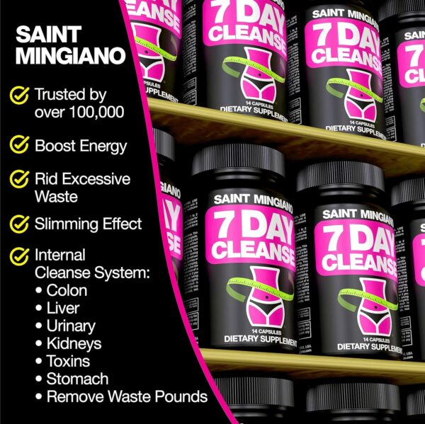 7 Day Cleanse Program | Colon Detox with Natural Laxative for Constipation & Bloating | Extra-Strength Senna Leaf Supplements | Strong for Some People.