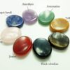 Chakra Stones 8 PCS Kit, Oval Shape, Tumbled & Polished, for Use in Grounding Balancing Soothing Meditation Reiki or as Worry Stones, Hot Spa Rock & Massage (8-pcs Chakra Stones)
