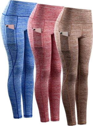 NELEUS Women's Yoga Pant Tummy Control High Waist Running Leggings with Pocket