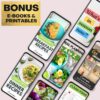 Life & Apples Meal Planner with Grocery List - Weekly Menu Plan and Prep, Healthy Diet and Weight Loss Tracking, 1 Year Undated Meal Planning Notebook, 5 X 8 Inch Spiral Notebook, Rose Gold